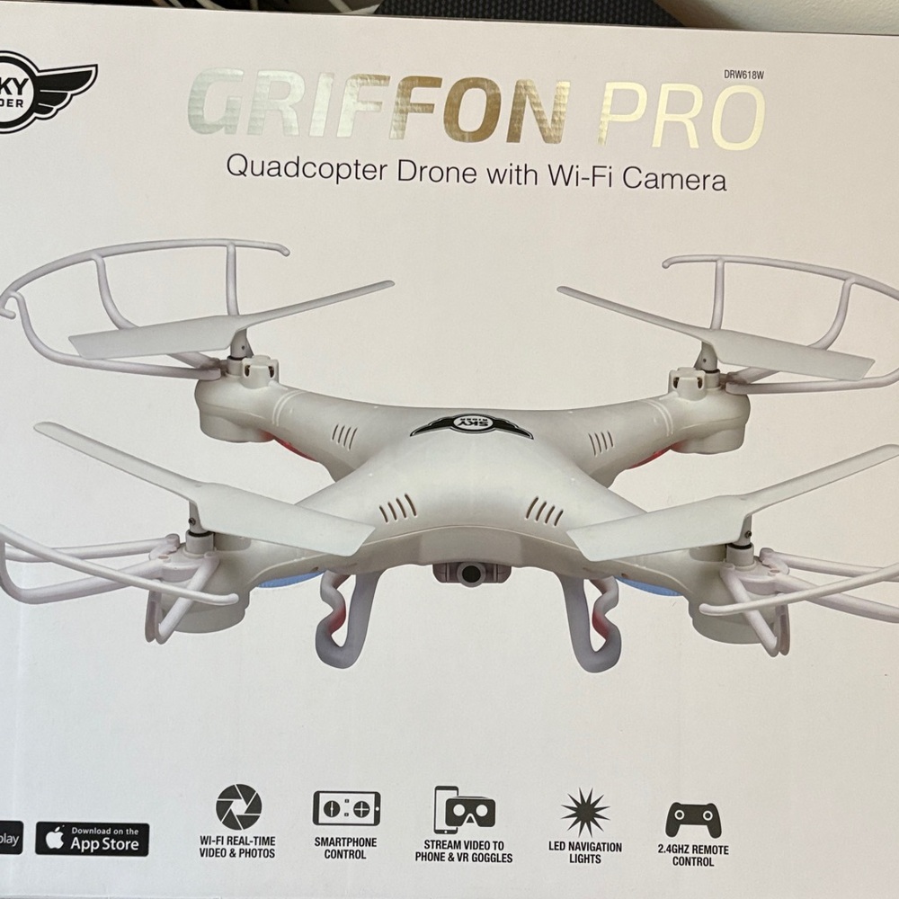 Griffon Pro White Quadcopter Drone